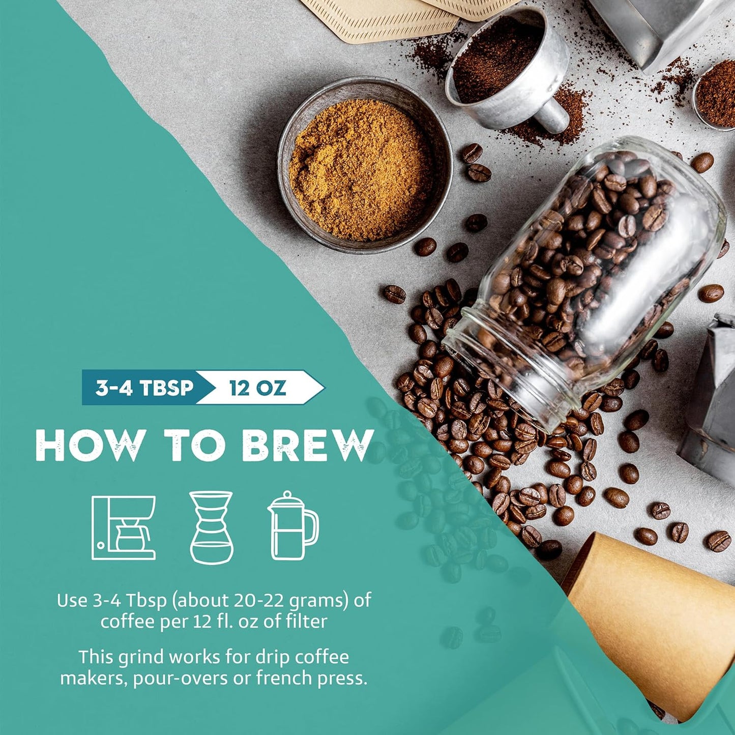 Organic Lion's Mane and Chaga Mushroom Coffee Dark Roast