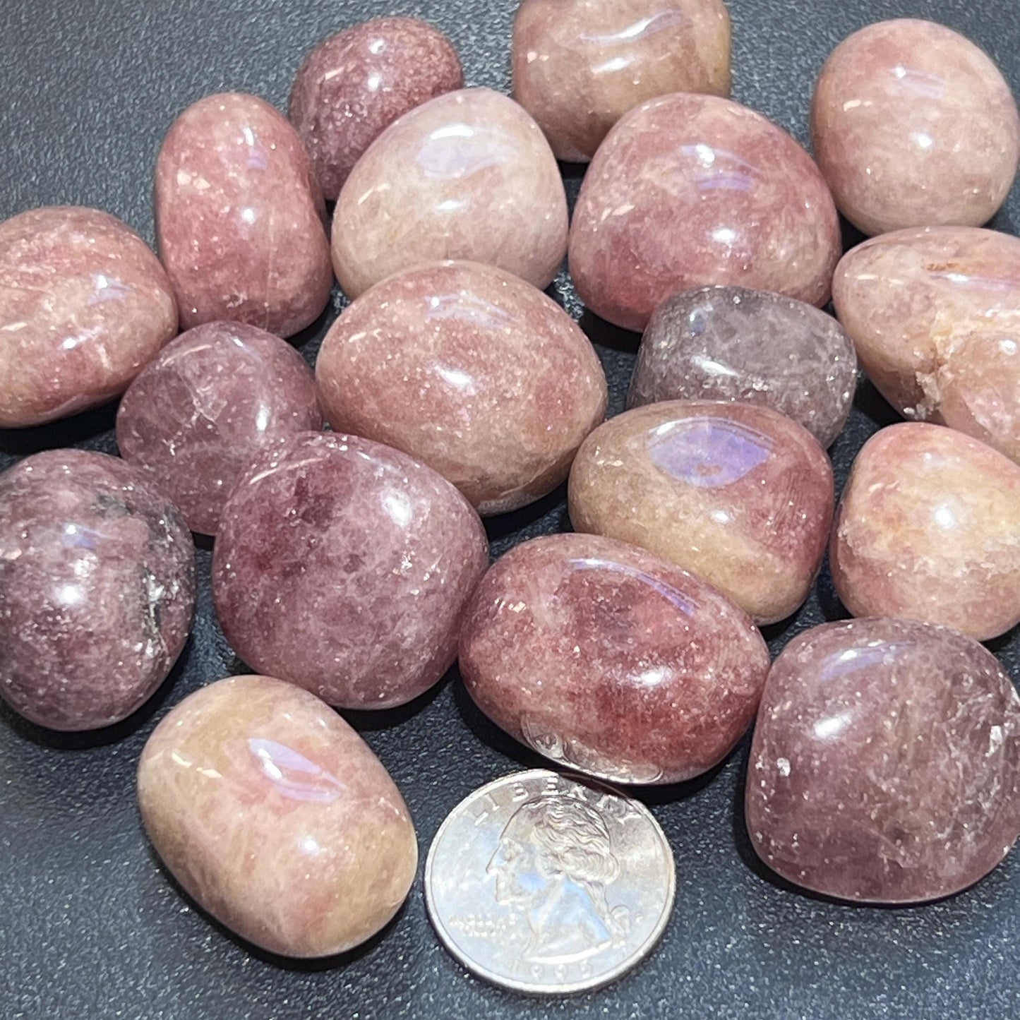 Red Strawberry Quartz Tumbled Bulk Wholesale Lot Polished Gemstones Decor Supply