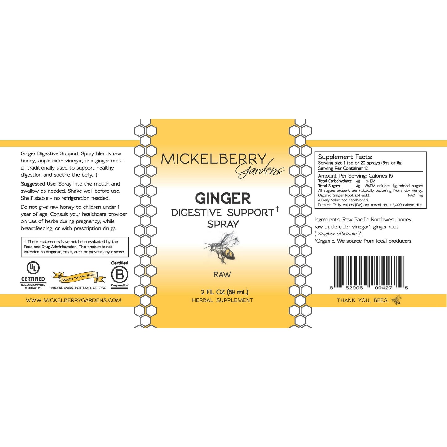 Ginger Digestive Support Spray