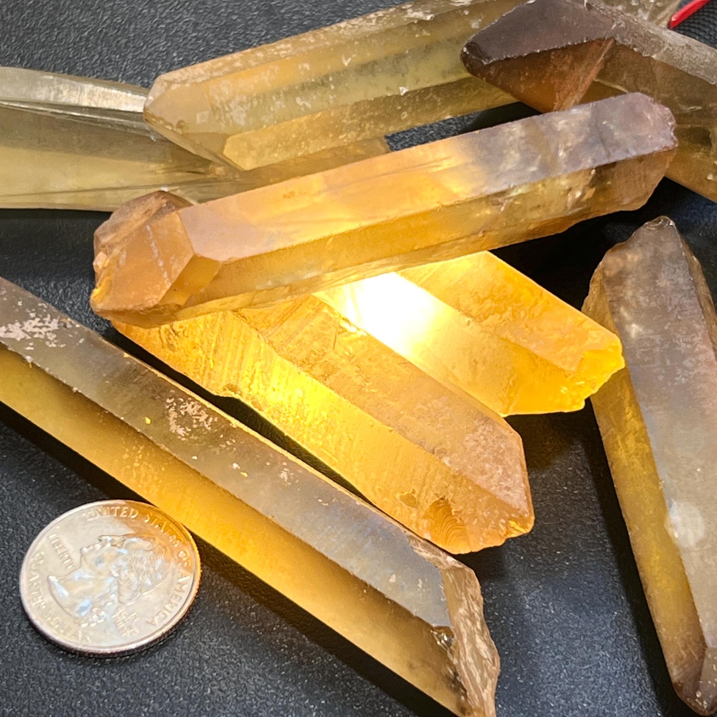 Citrine Crystal Points Extra Large (Untreated) Natural (2-4 Inches) Single or Double Terminated