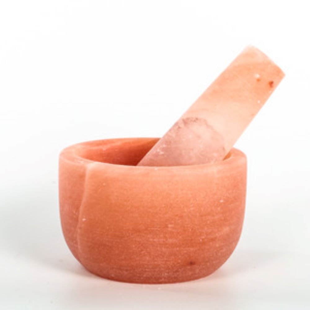 HIMALAYAN SALT MORTAR AND PESTLE