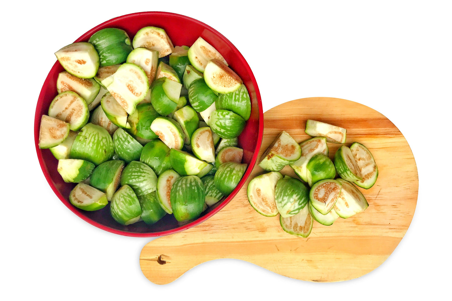 10 KERMIT EGGPLANT Green White Thai Solanum Melongena Fruit Vegetable Seeds