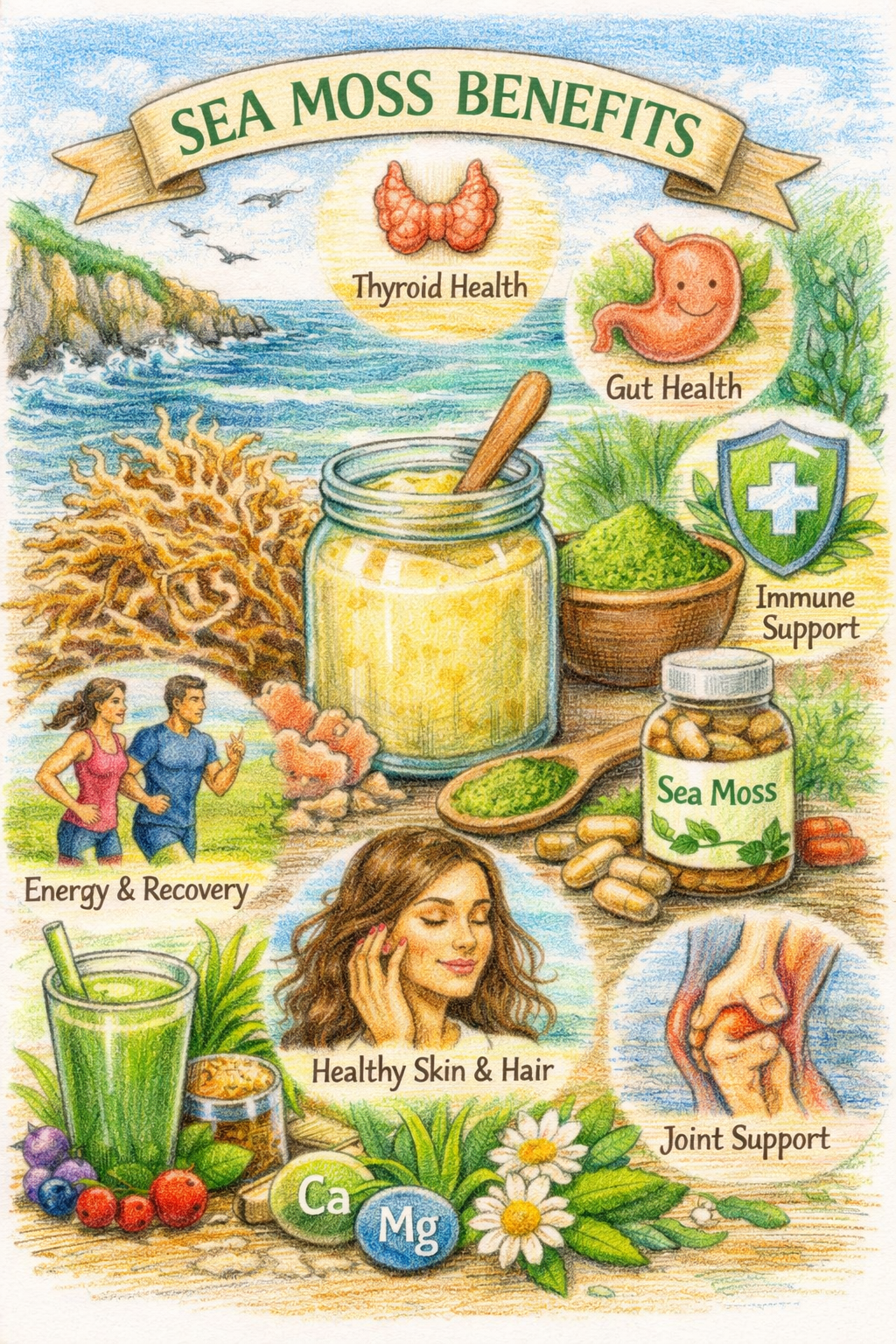 Sea Moss Uses and Benefits: Why This Ocean Superfood Deserves a Place in Your Wellness Routine