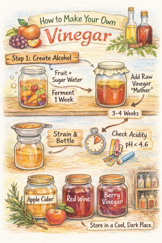 How to Make Your Own Vinegar at Home: A Complete Beginner’s Guide to Fermented Flavor