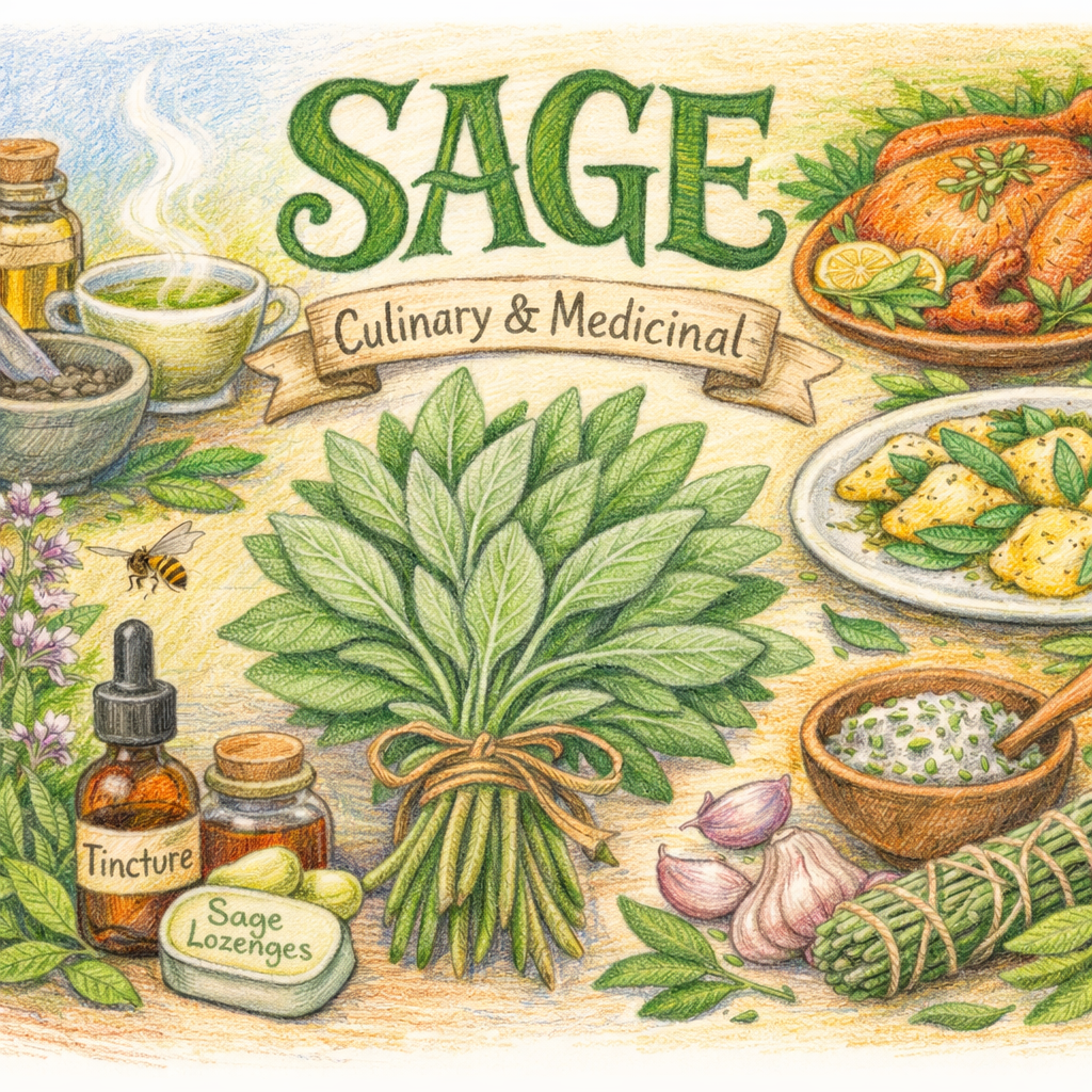 🌿 Sage: The Aromatic Healer for Kitchen and Apothecary