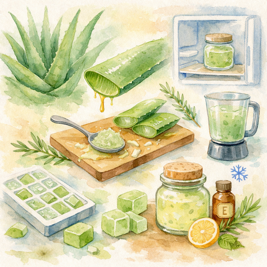 How to Extract, Store, and Preserve Aloe Vera Gel at Home (Complete Guide)