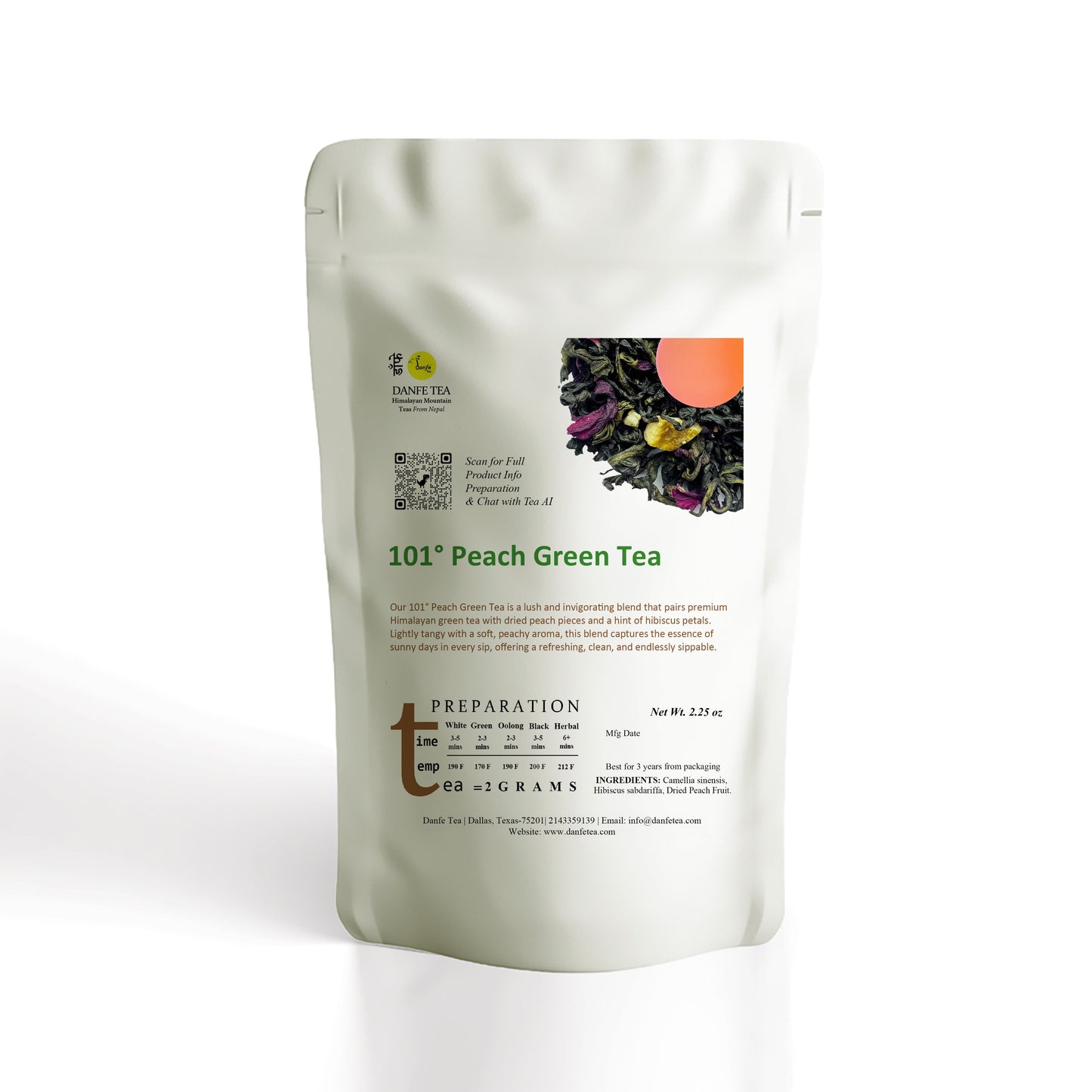 101° Peach Green Tea