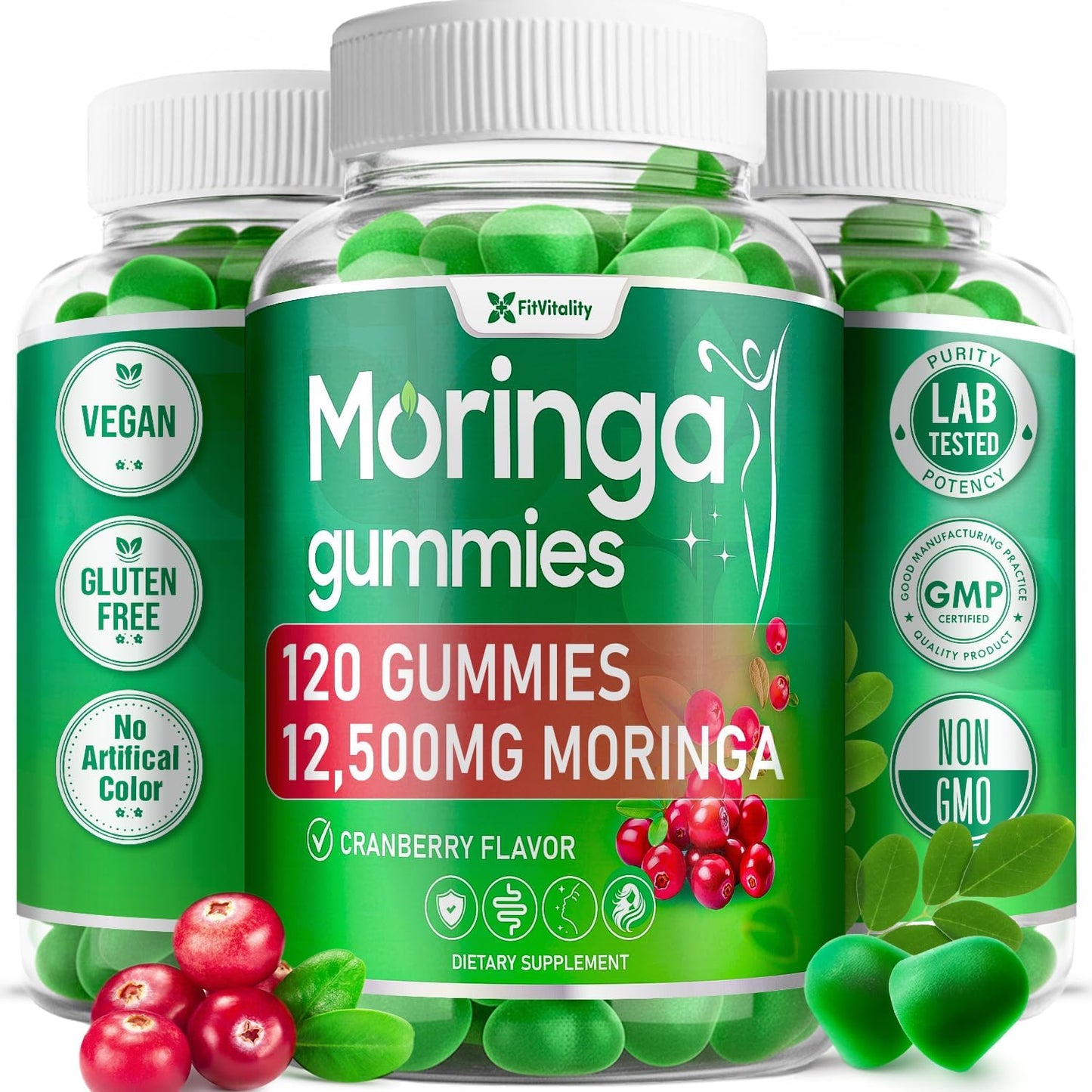 Moringa Gummies with Ginger, Turmeric & Probiotics