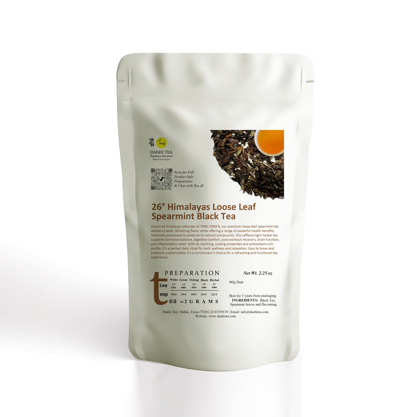 26° Himalayas Loose Leaf Spearmint Black Tea