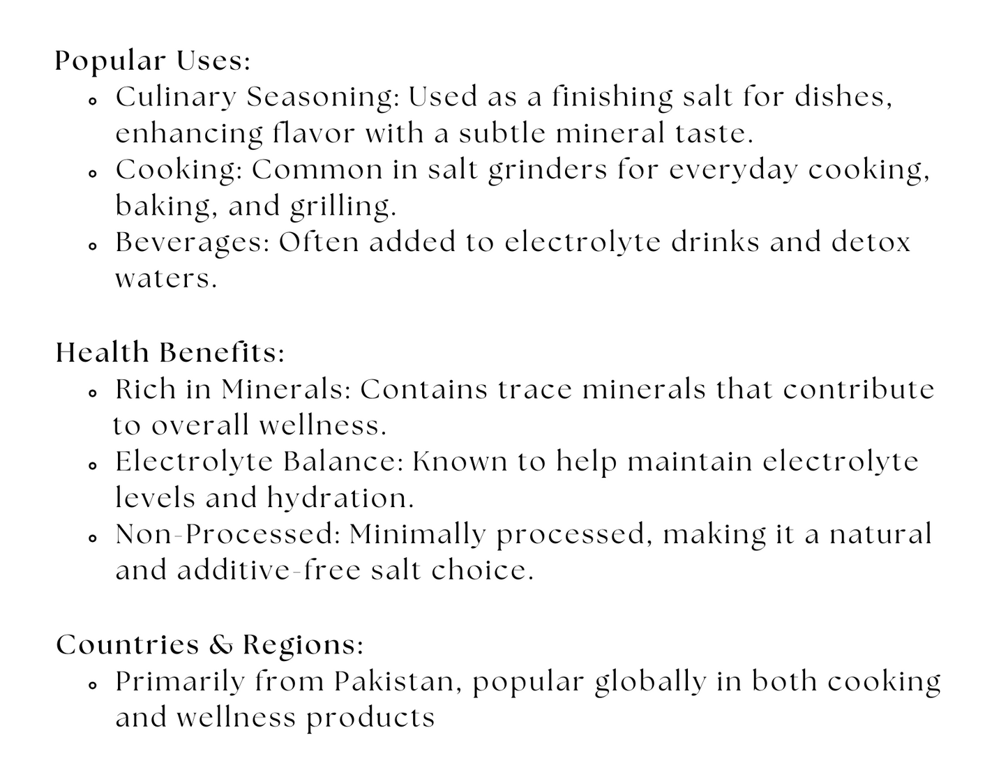 Himalayan Pink Sea Salt