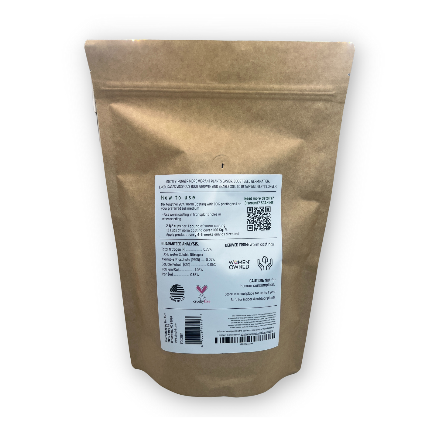 Premium Organic Worm Castings - Nature's Perfect Plant Fertilizer