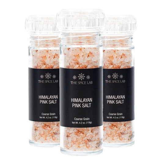Himalayan Pink Salt (Coarse Grain) with Grinder 3Pack