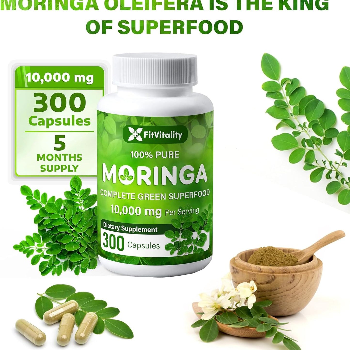 Moringa Capsules|300 Capsules