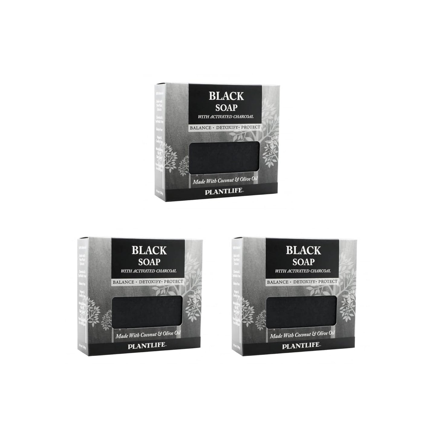 Black Bar Soap with Activated Charcoal