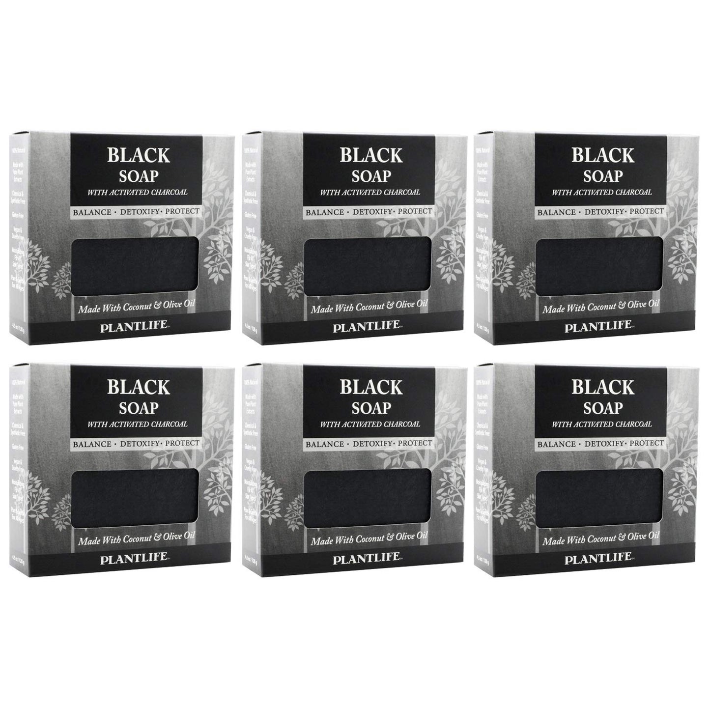 Black Bar Soap with Activated Charcoal