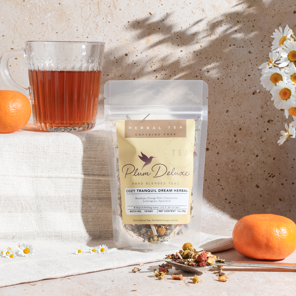 Cozy Tranquil Dream Herbal Tea (Rosehip - Spearmint)