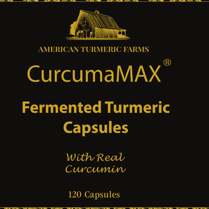CurcumaMAX Fermented Turmeric Capsules - Boost Your Vitality with 6X Curcumin - 120 capsules