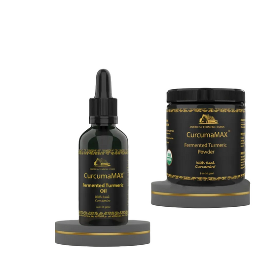 CurcumaMAX Fermented Turmeric Oil & CurcumaMAX Fermented Turmeric Powder