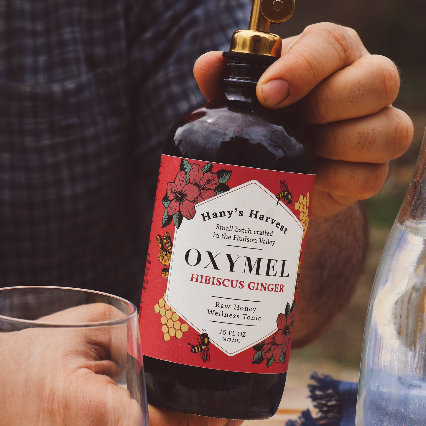 Hibiscus Ginger Herbal Syrup