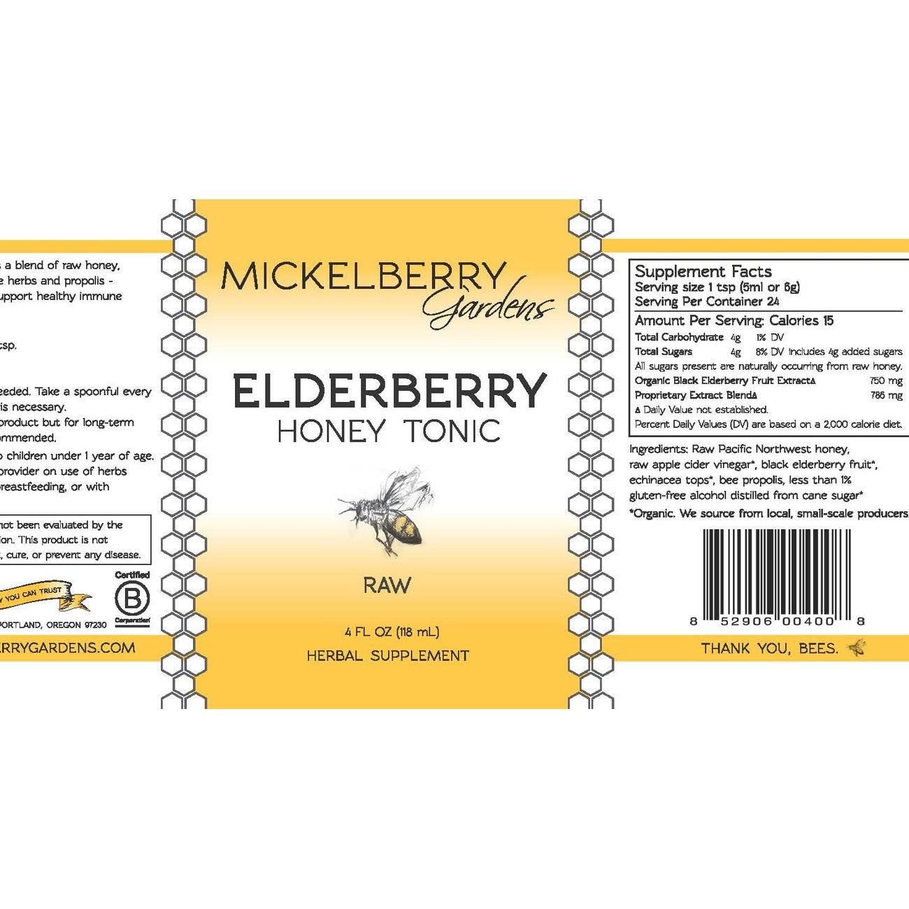 Elderberry Honey Tonic
