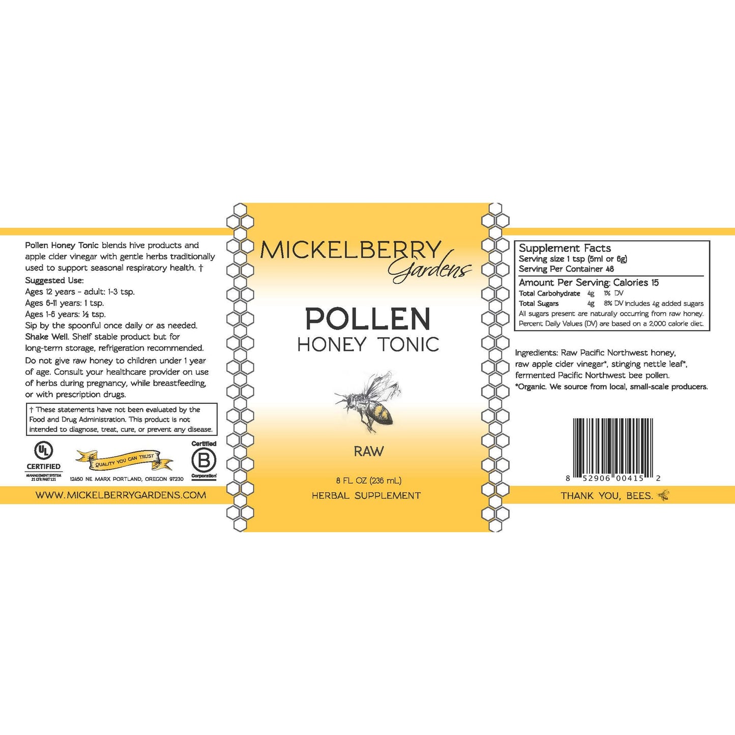 Pollen Honey Tonic