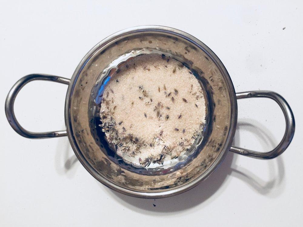 Lavender infused artisan culinary sugar