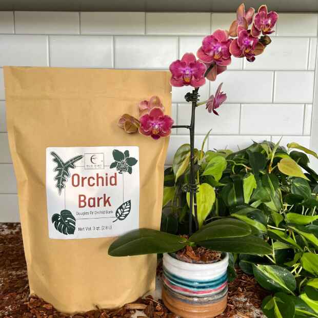 Premium Douglas Fir Orchid Bark - Perfect pH for Healthy Orchid Growth