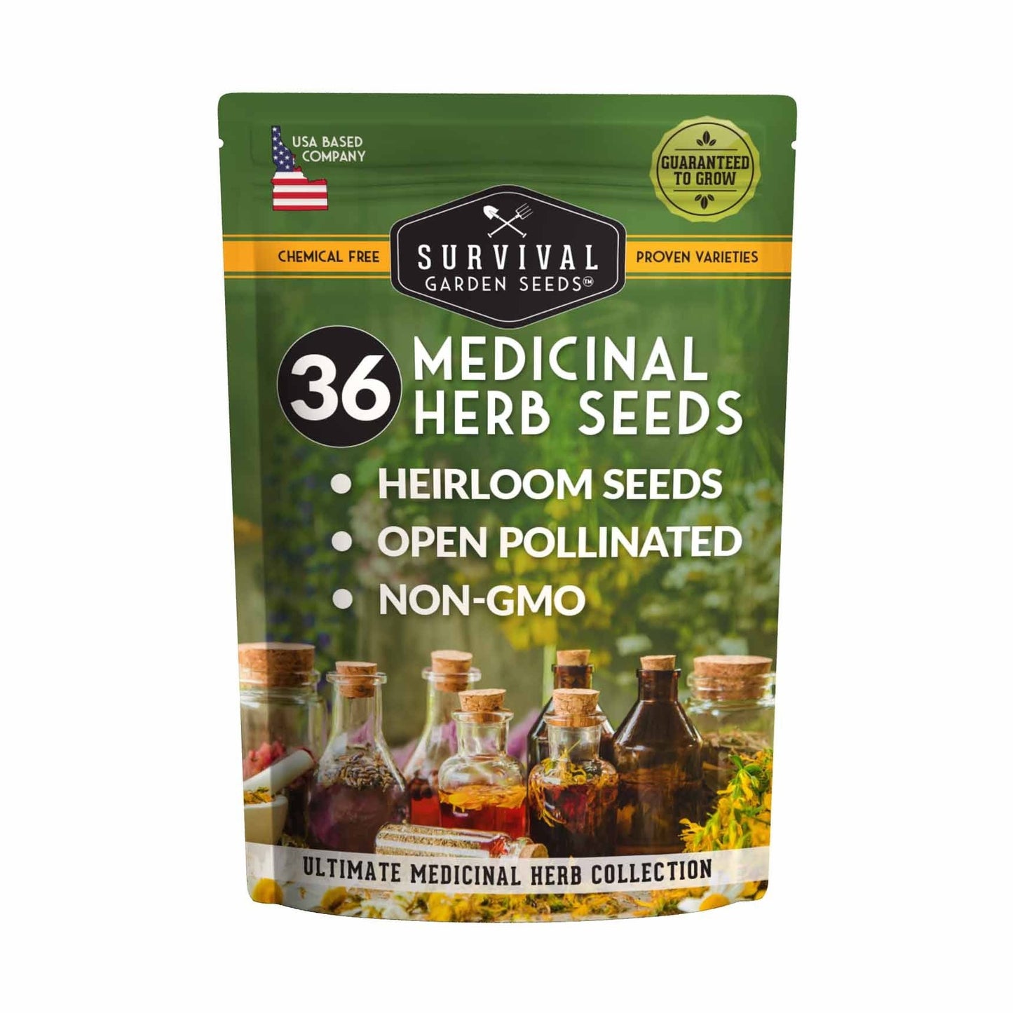Medicinal Herb Garden - 36 Heirloom Seed Varieties for a Wellness Garden