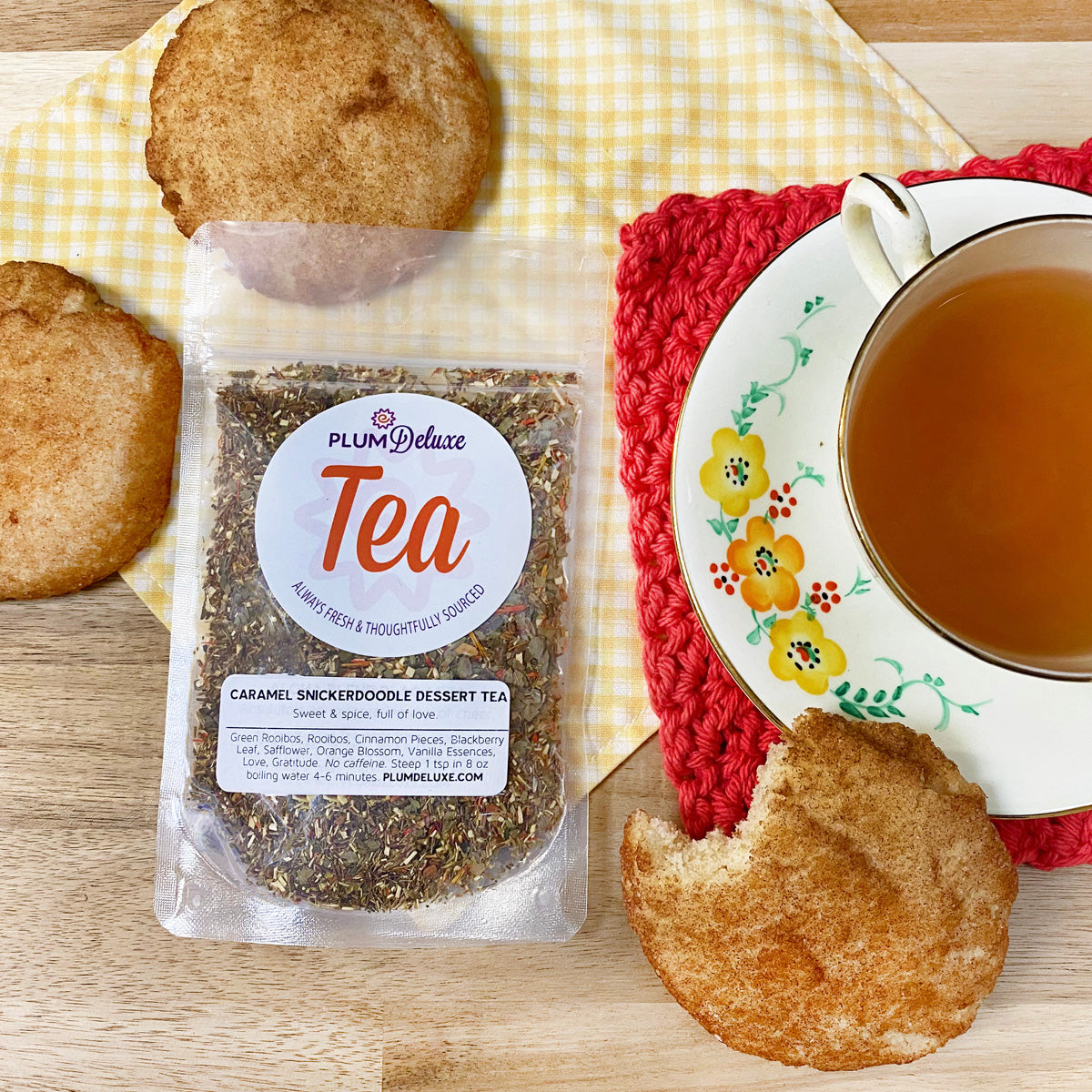 Caramel Snickerdoodle Herbal Dessert Tea