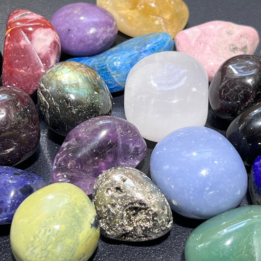 Premium Extra Quality Tumbled Stone Mix (1 LB) One Pound Polished Bulk Wholesale Gemstones