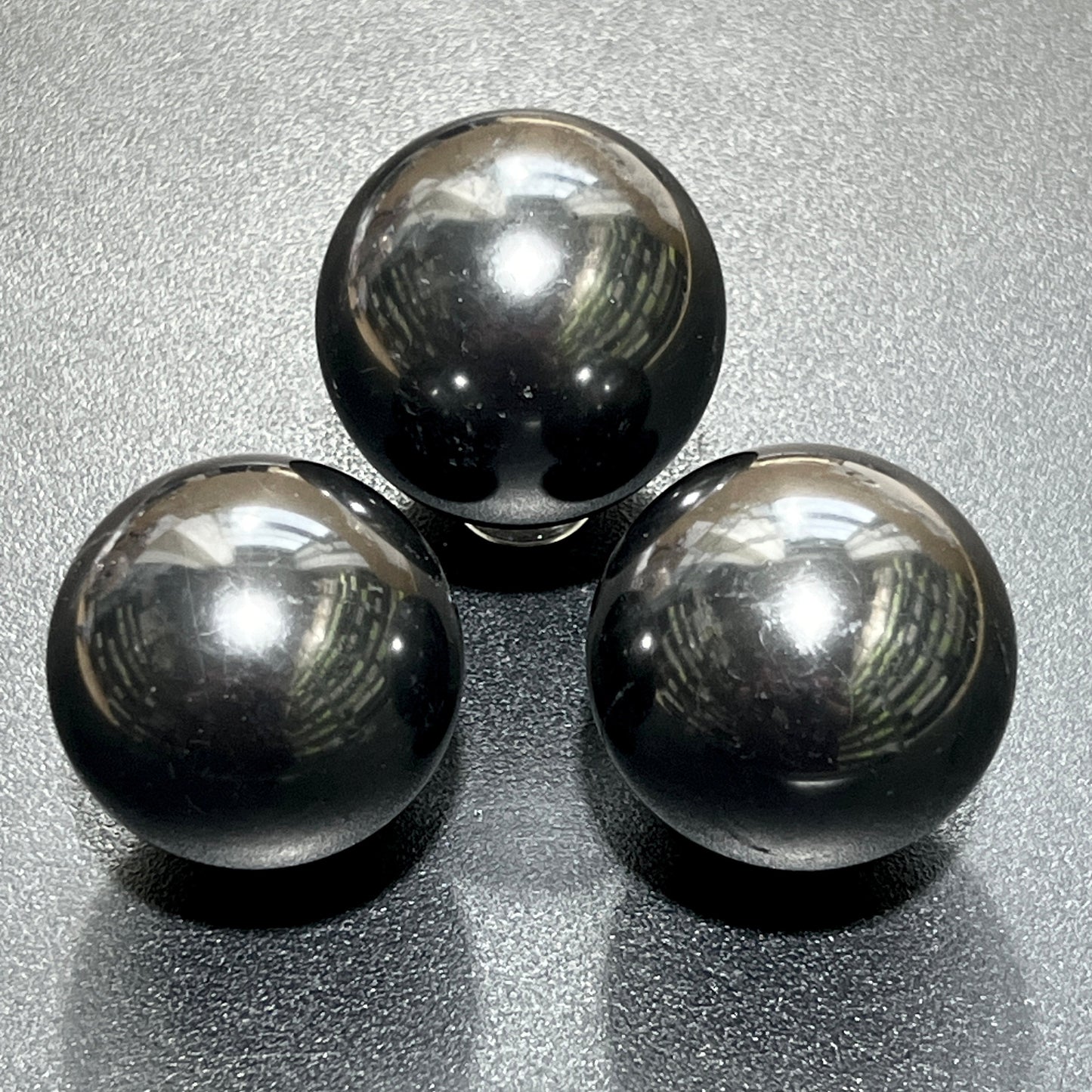 Shungite Sphere (1.5 Inch) Polished Karelian Russian Mineralized Carbon