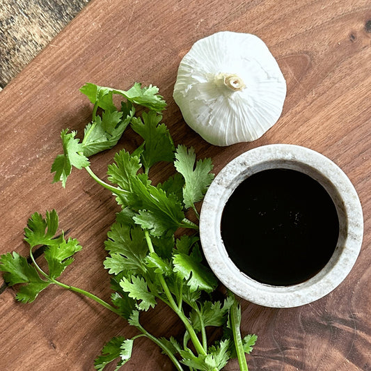 Garlic Cilantro Aged Dark Balsamic Vinegar