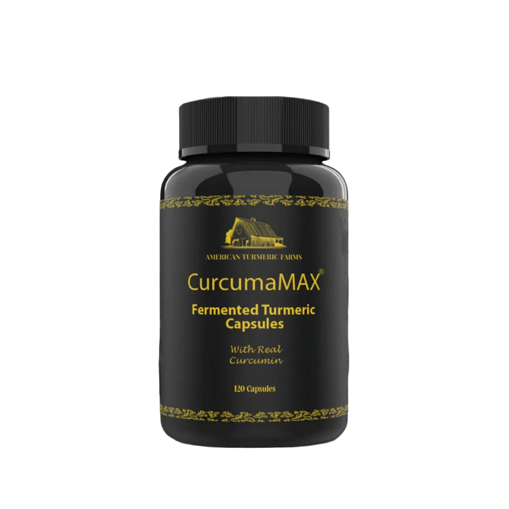 CurcumaMAX Fermented Turmeric Capsules - Boost Your Vitality with 6X Curcumin - 120 capsules