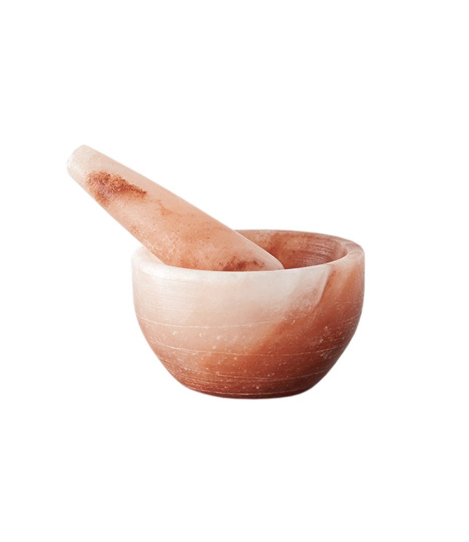 HIMALAYAN SALT MORTAR AND PESTLE