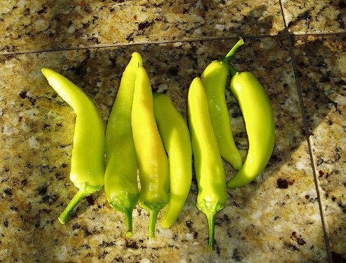 300 HUNGARIAN HOT Wax PEPPER (Hot Banana Pepper) Capsicum Annuum Vegetable Seeds