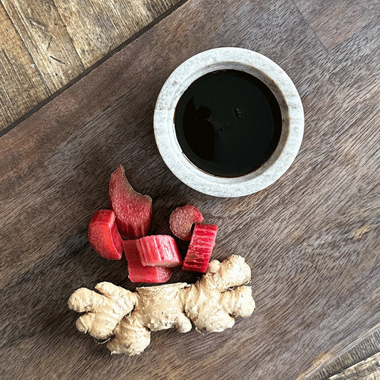 Rhubarb Ginger Aged Dark Balsamic Vinegar
