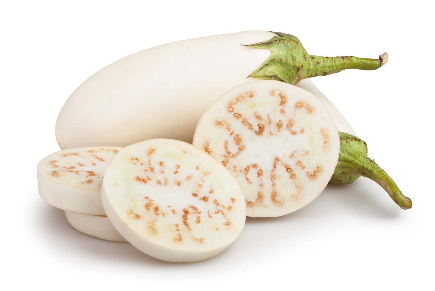 50 CASPER WHITE EGGPLANT Solanum Melongena Fruit / Vegetable Seeds