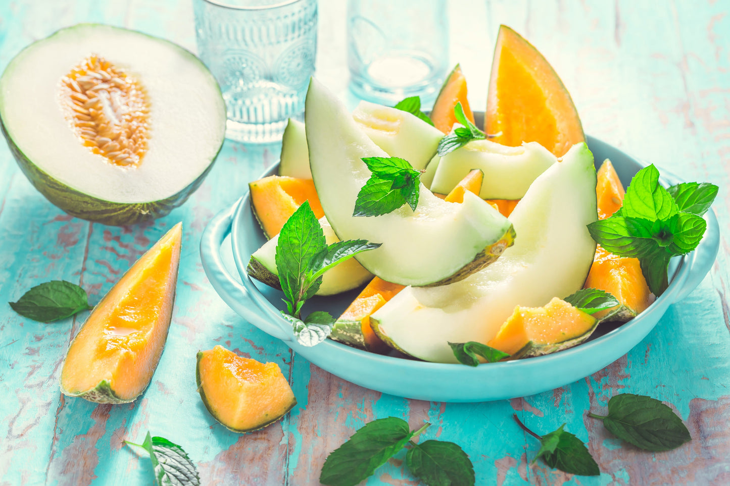 50 PIEL de SAPO MELON Santa Claus Christmas Melon Green Yellow Cucumis Melo Fruit Seeds