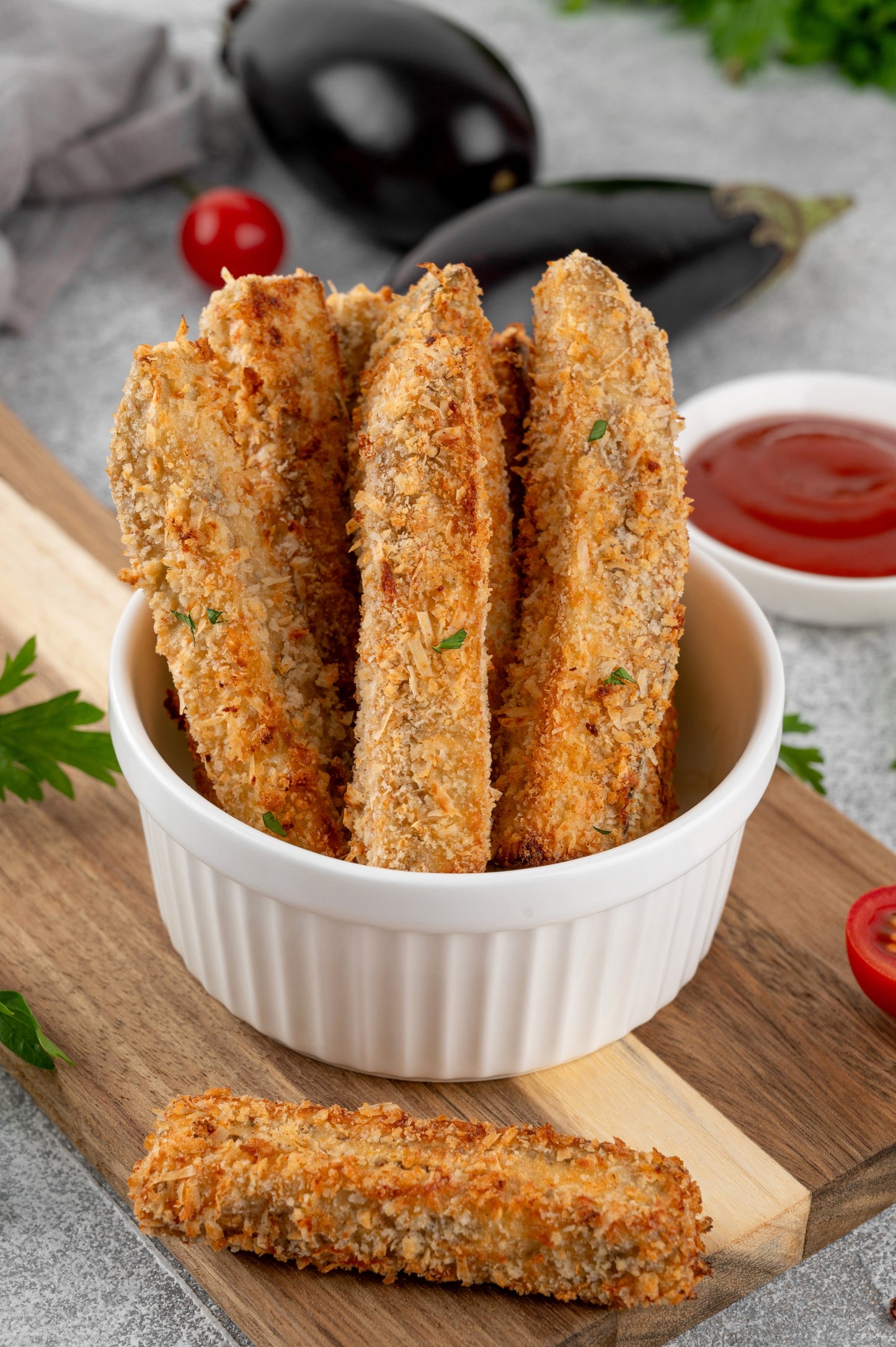 40 White Star FINGER FRUIT EGGPLANT Solanum Melongena Aubergine Fruit Vegetable Seeds