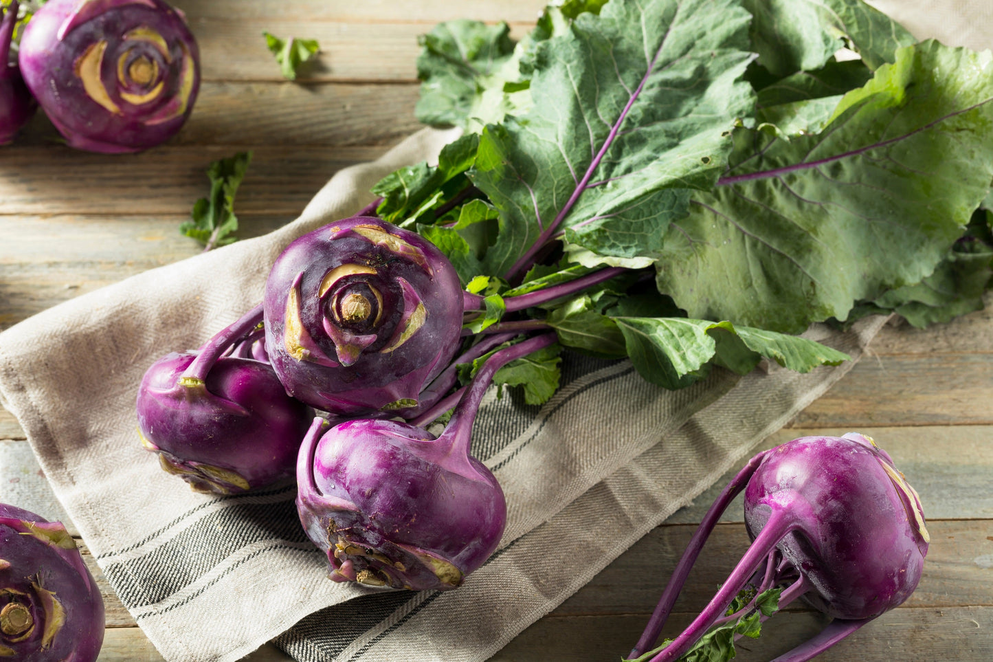 2000 PURPLE VIENNA KOHLRABI Brassica Oleracea Gongylodes Vegetable Seeds