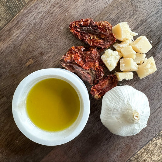 Sundried Tomato, Parmesan & Garlic Infused Extra Virgin Olive Oil